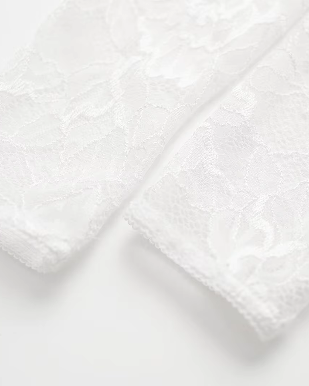 Kanten Mini-jurk met Vierkante Hals en Strikje voor Dames