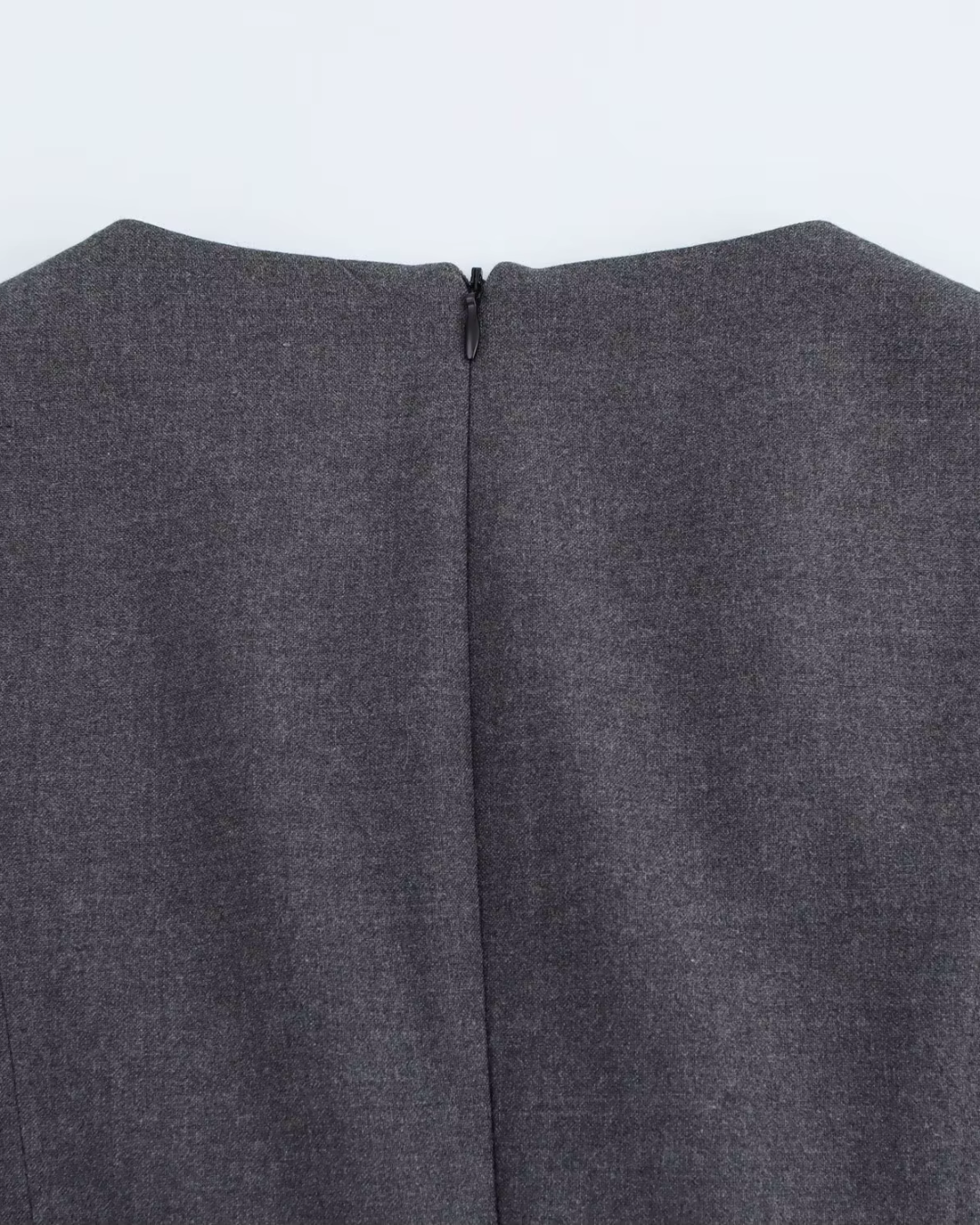 Vintage Geplooide Midi Jurk met Korte Mouwen voor Dames