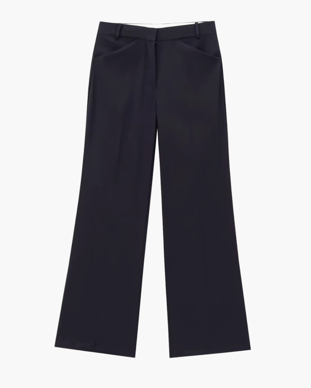 Elegante Luxe Marine Blauwe Blazer en Broek Set voor Dames