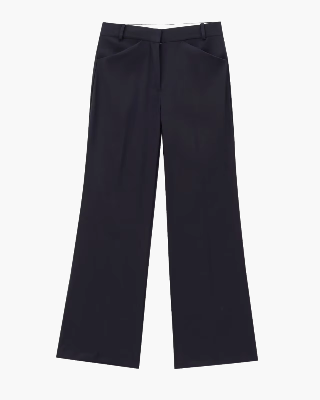 Elegante Luxe Marine Blauwe Blazer en Broek Set voor Dames