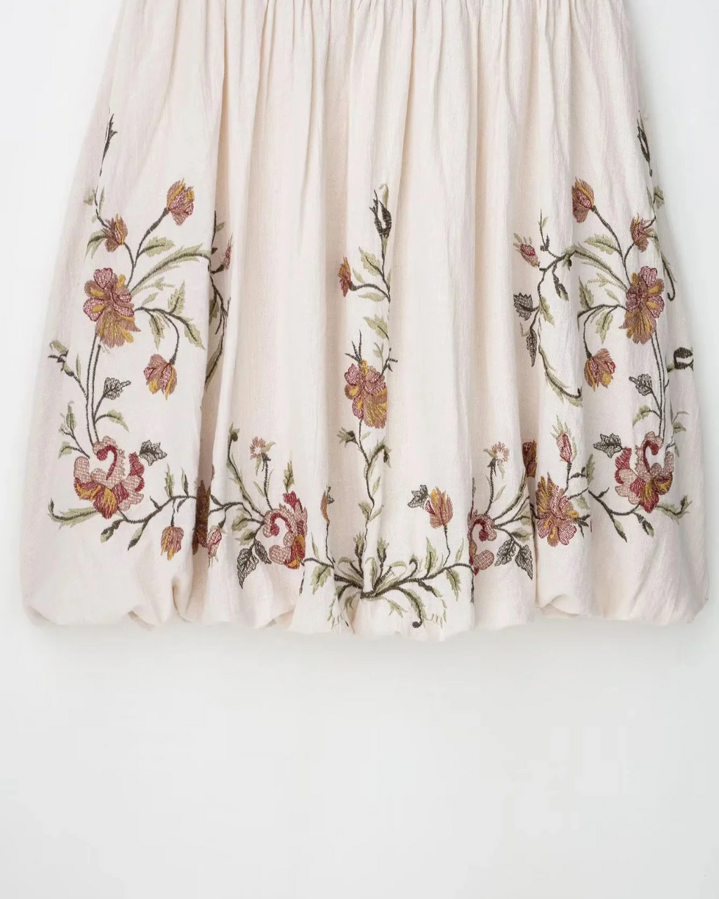 Losse Bohemian Zomerjurk met Bloemenborduursel voor Dames