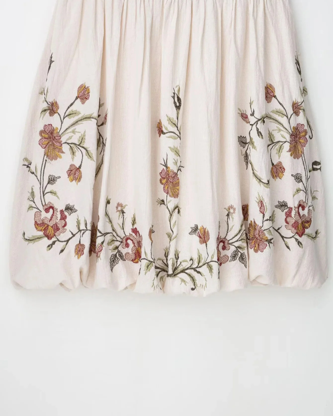 Losse Bohemian Zomerjurk met Bloemenborduursel voor Dames