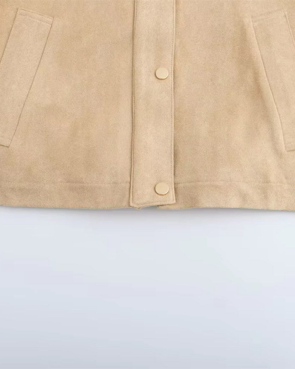 Damesjas met Hoge Kraag en Rits voor Dames