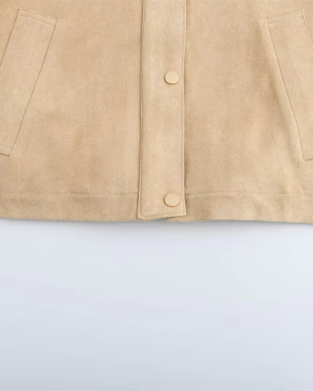 Damesjas met Hoge Kraag en Rits voor Dames