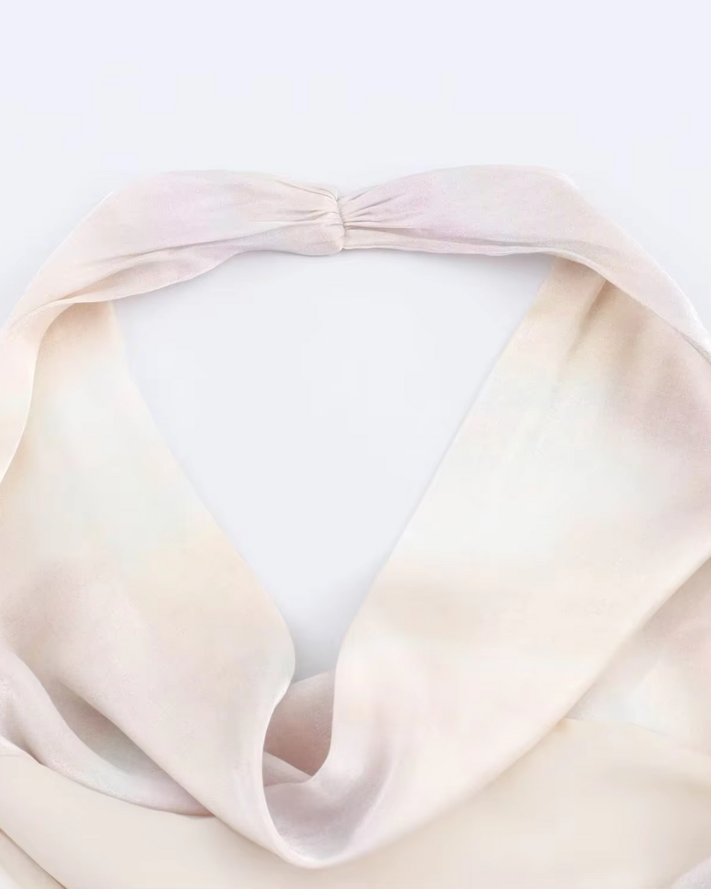 Zijde Halter Top met Open Rug voor Dames