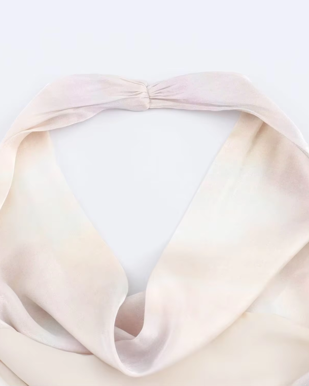 Zijde Halter Top met Open Rug voor Dames