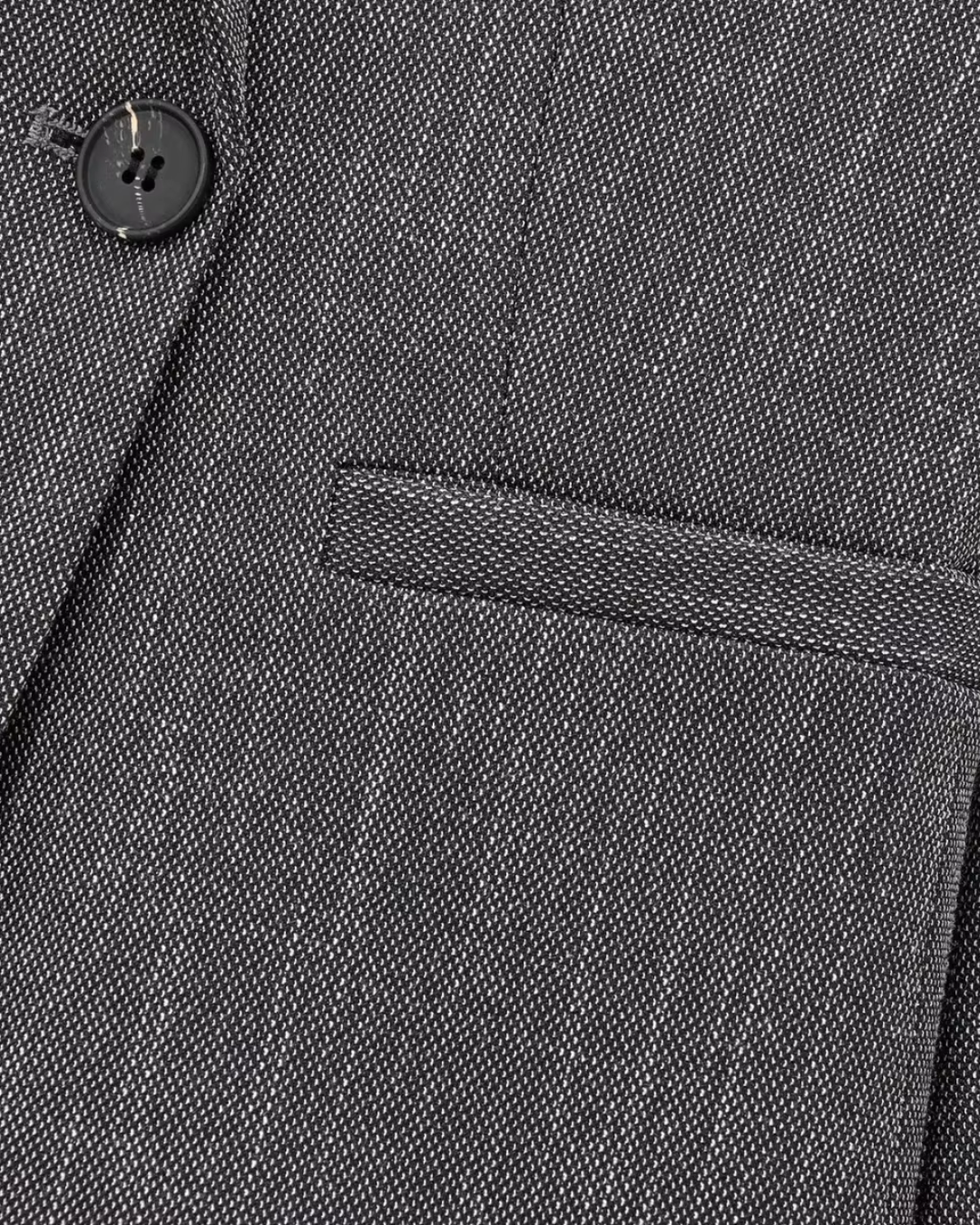 Vintage Grijze Office Lady Blazer en Broek Set