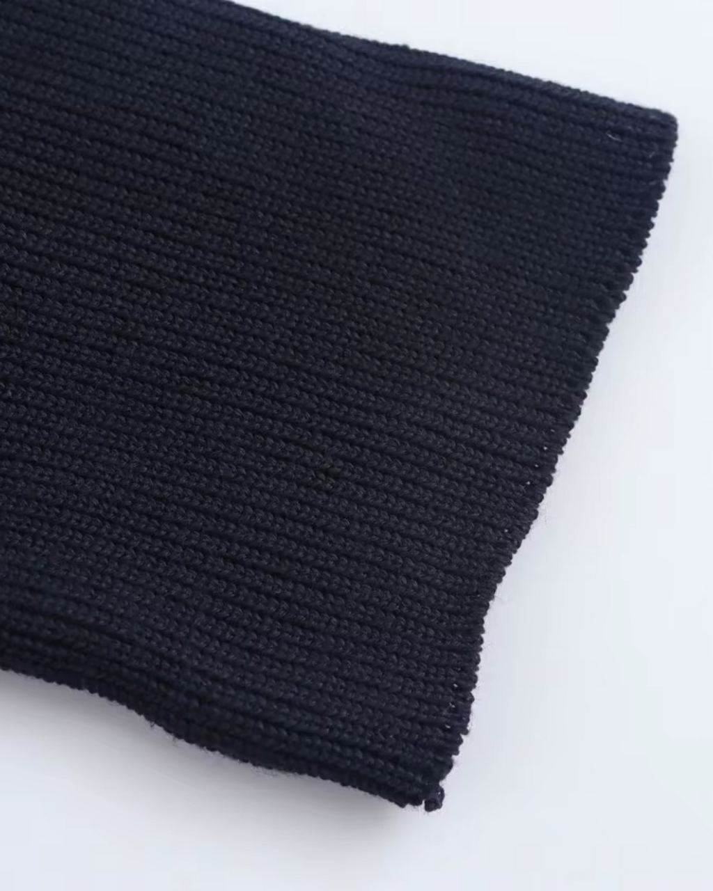 Marine Blauwe Wollen Jurk met Gouden Knopen voor Dames