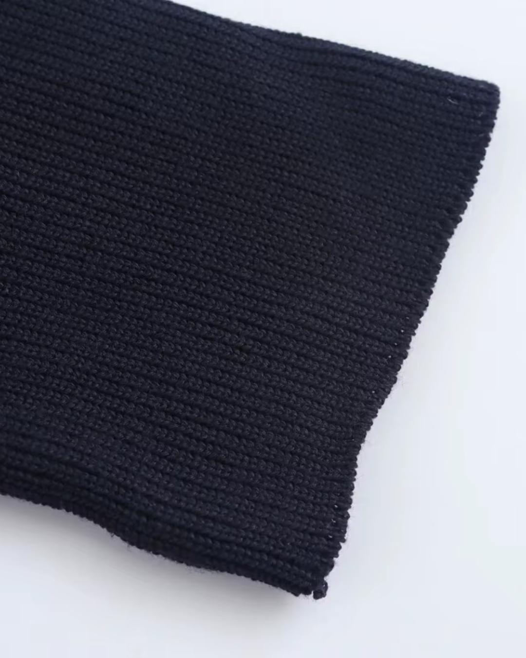 Marine Blauwe Wollen Jurk met Gouden Knopen voor Dames