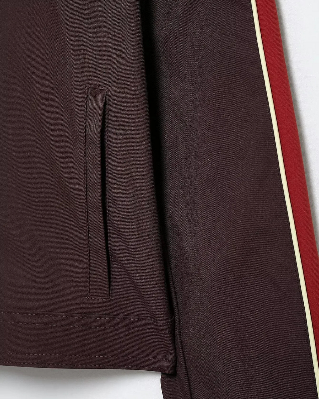 Vintage 2-Delige Set - Opstaande Kraag Jas & Wijde Broek met Zijstrepen voor Dames