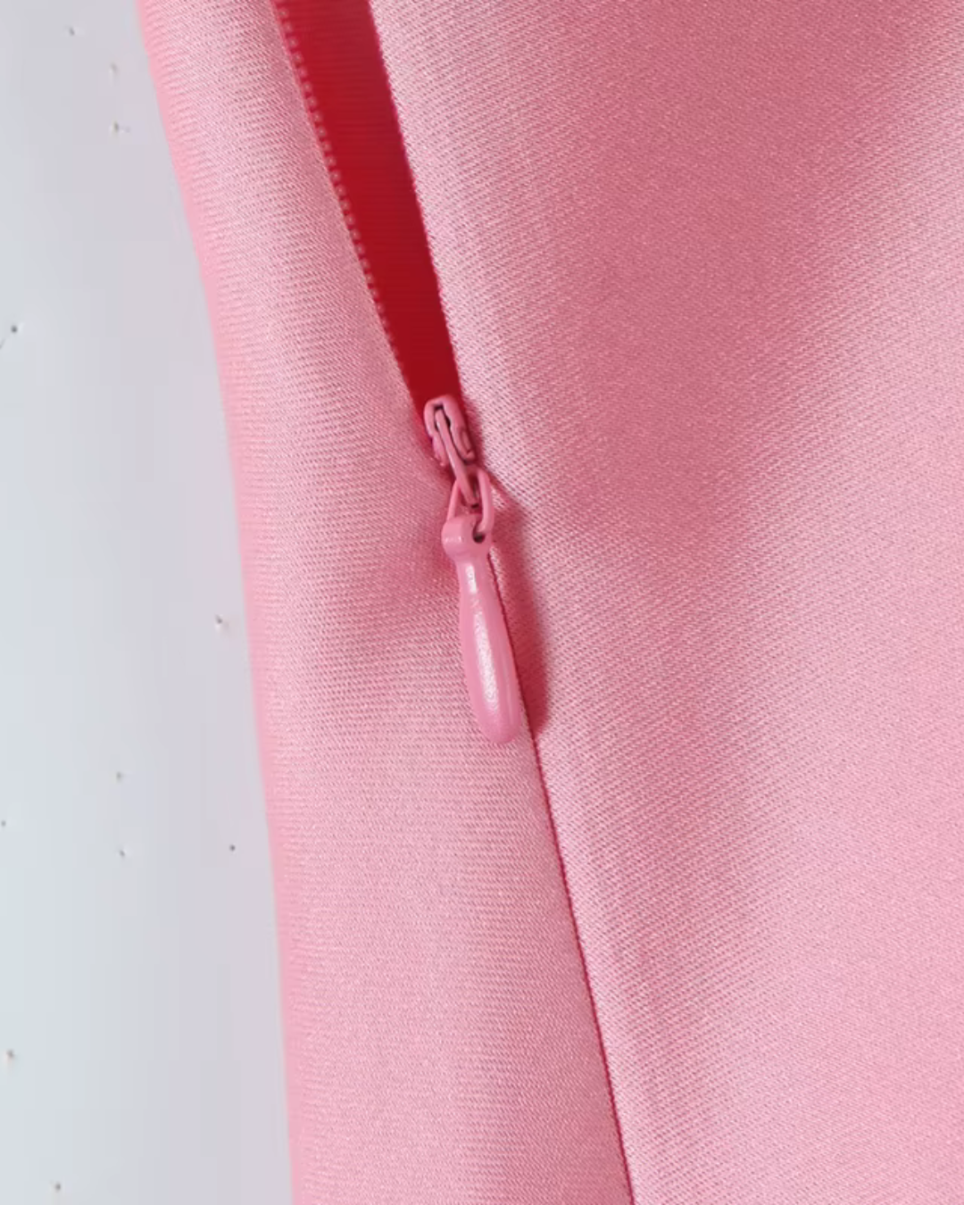 Roze Satijnen Halter Jurk Backless voor Dames