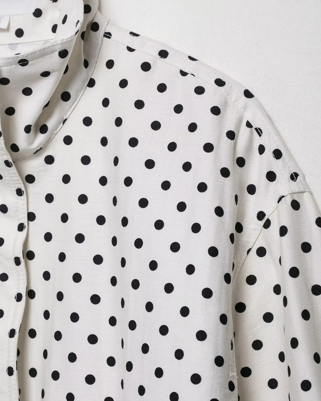 Casual Losse Polkadot Herfstjas met Rits en Trekkoord voor Dames