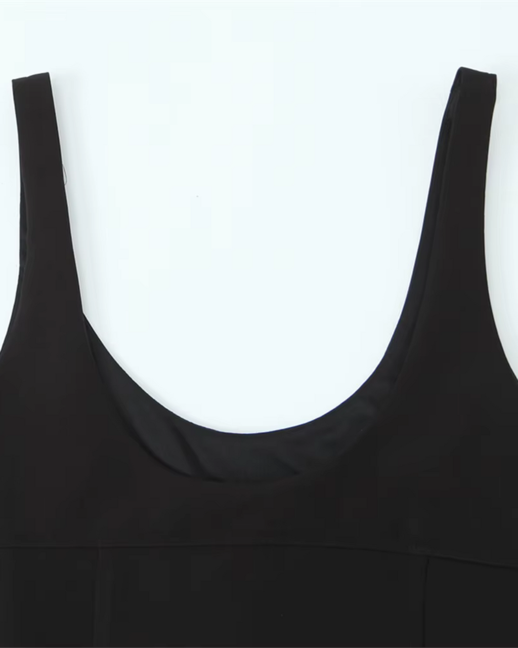 Zwarte Slim Fit Korte Tanktop met Strik Detail voor Dames