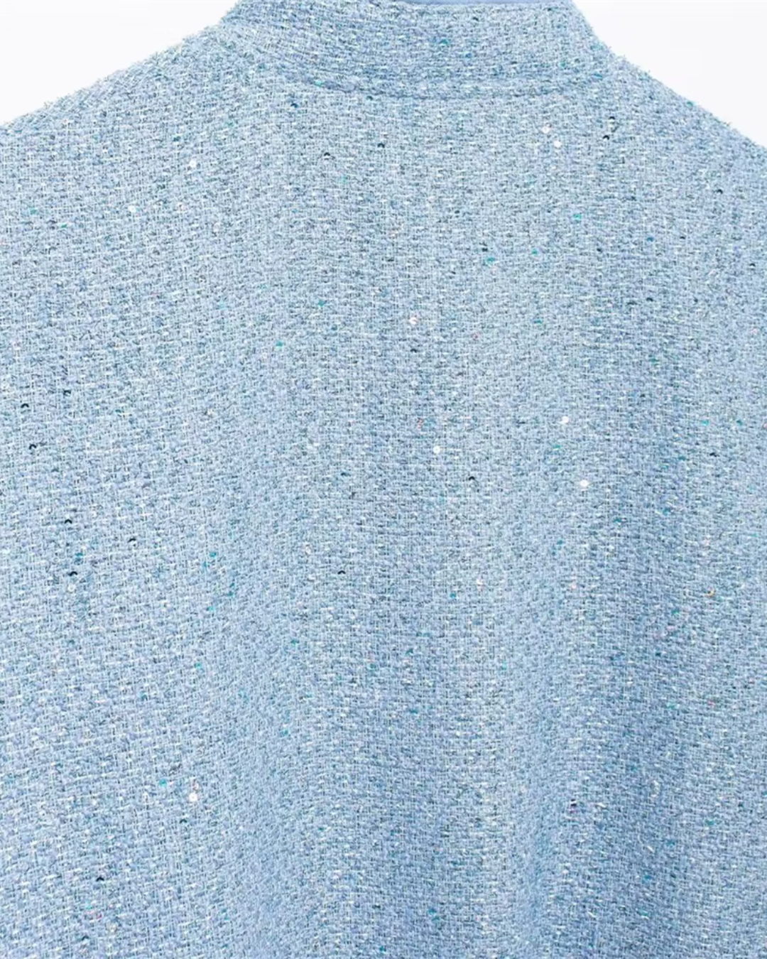 Wollen Damesjas met Lovertjes en Zakdecoratie