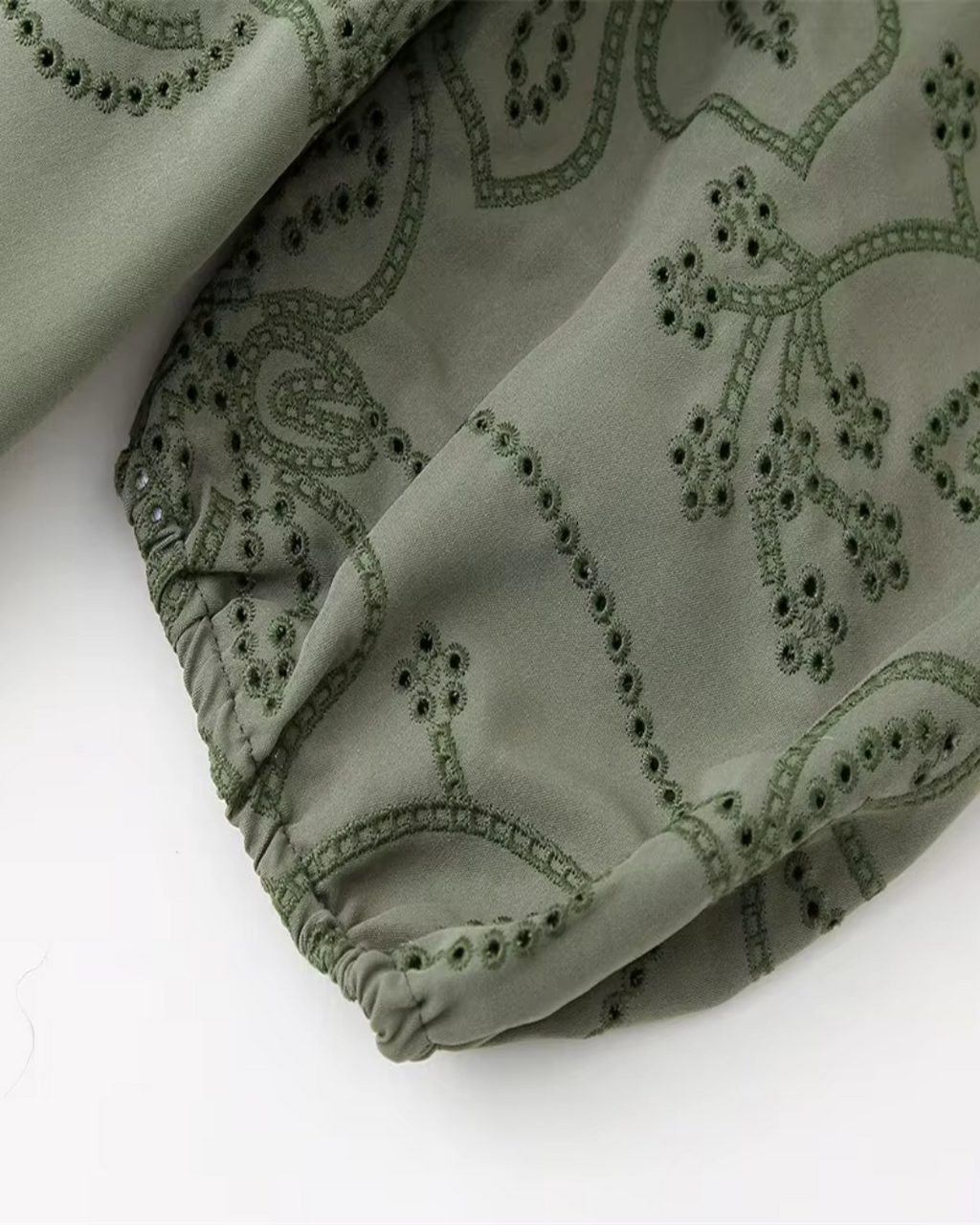 Geborduurde Holle Jurk voor Dames