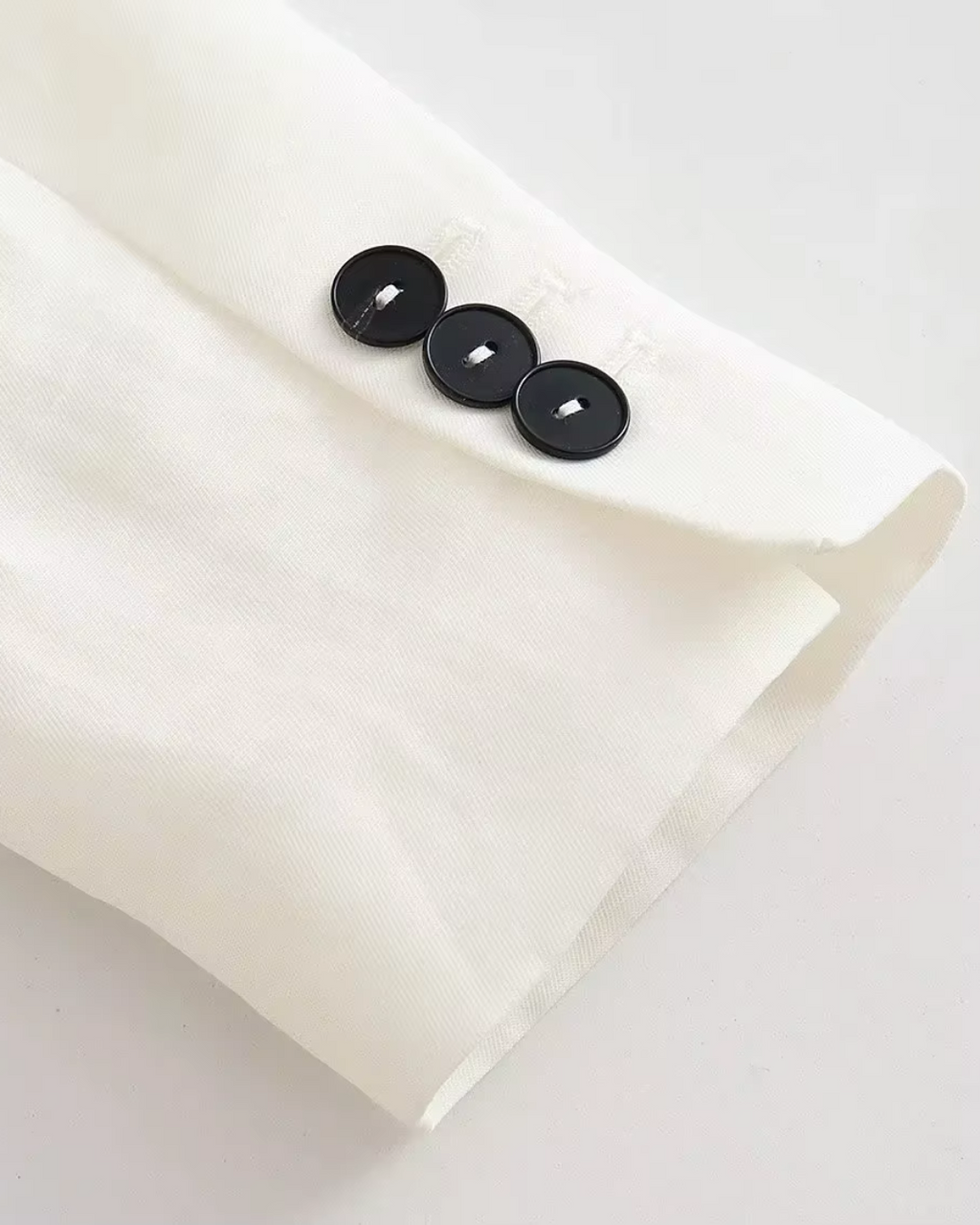 Vintage Luxe Witte Blazer, Gilet en Broek set voor Dames