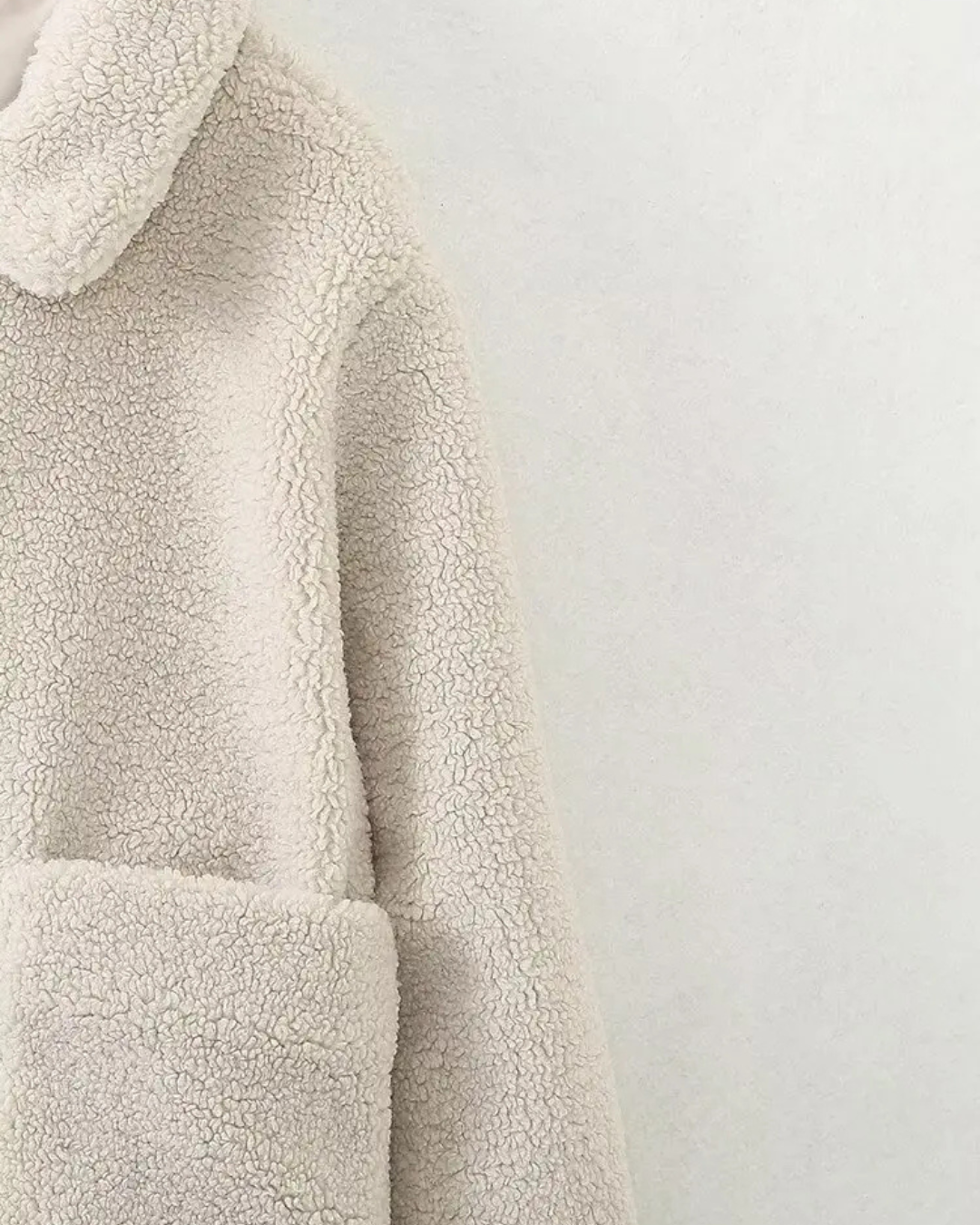 Casual Effen Winterjas met Kraag, Knopen en Zakken voor Dames