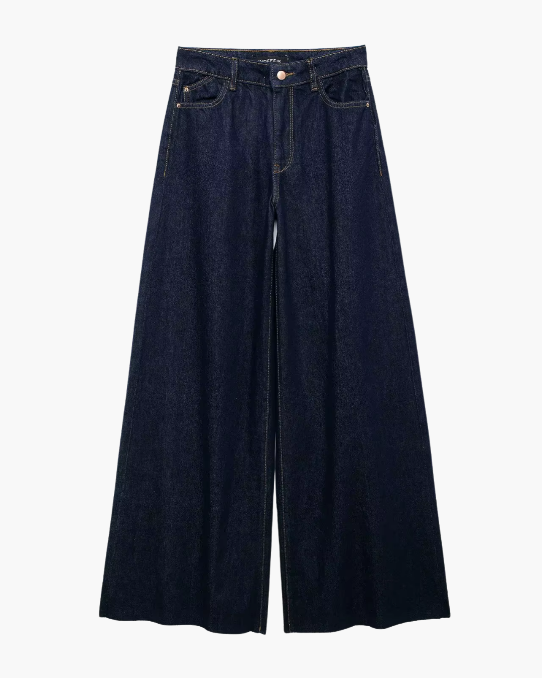 Vintage Denim Gilet en Broek Set voor Dames