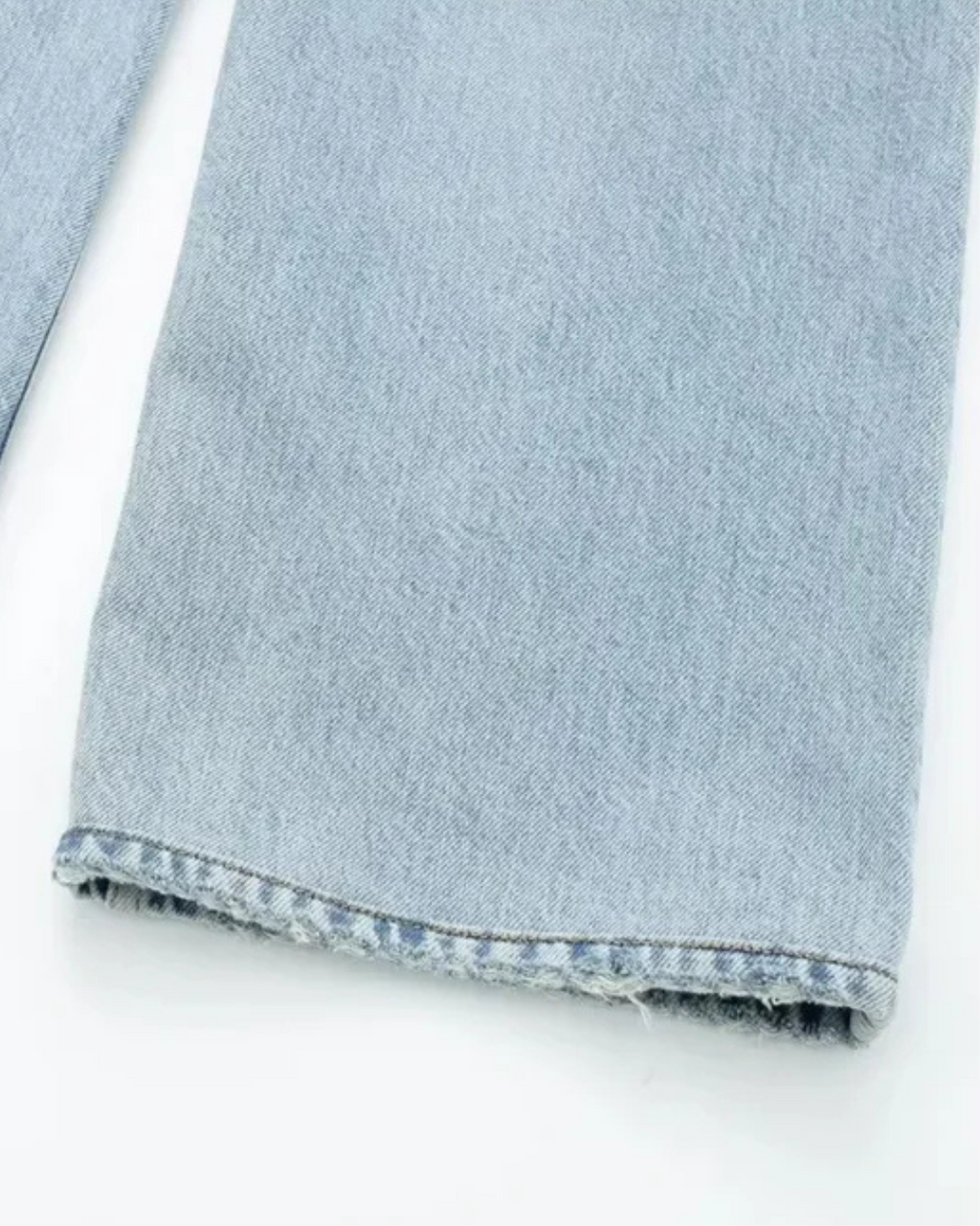 Licht Blauwe Spijkerbroek met Rechte Pasvorm voor Dames