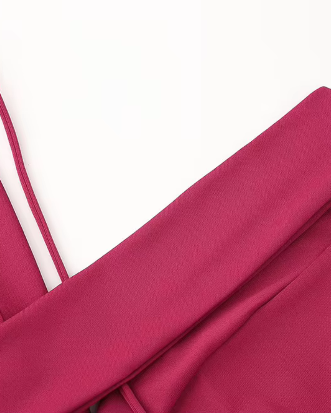 Lange Mouwloze Jurk Asymmetrisch en Rugloos voor Dames