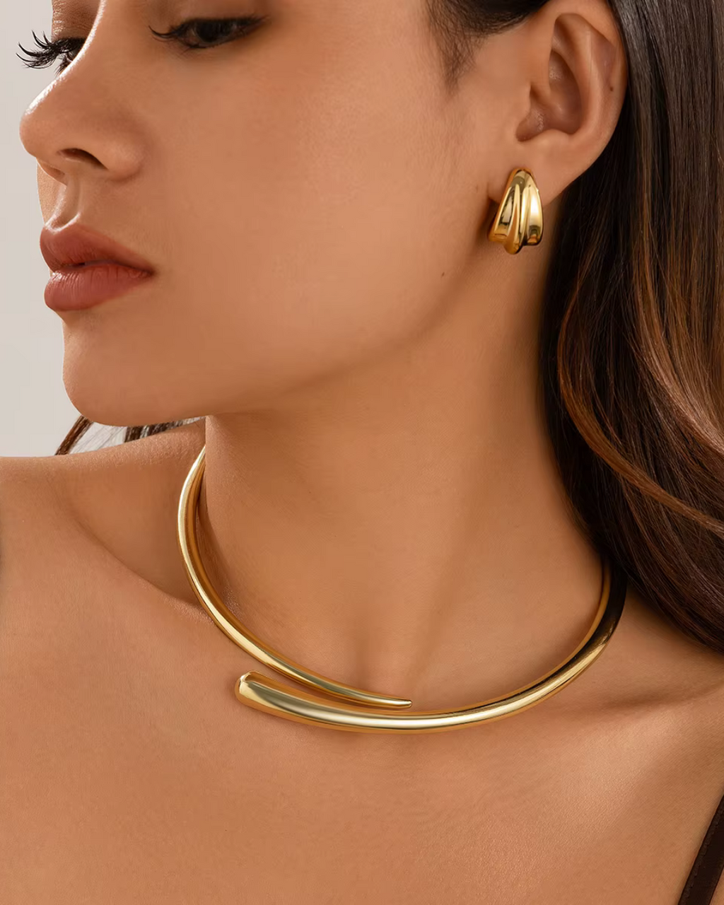 Minimalistische Open Choker voor Dames