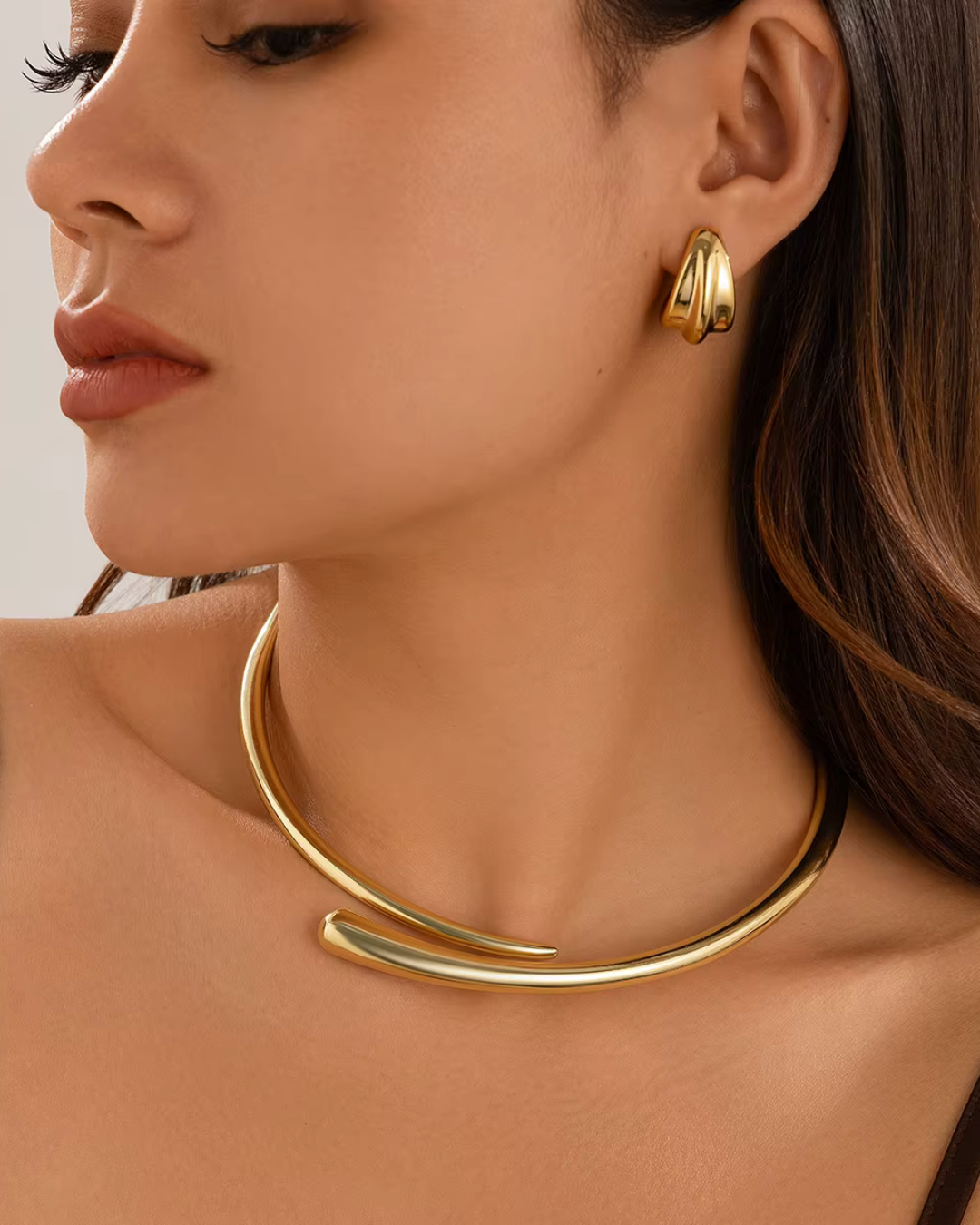 Minimalistische Open Choker voor Dames