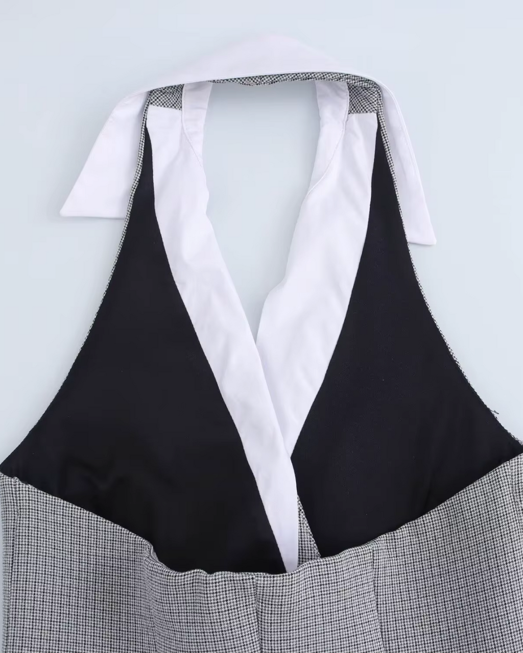 Grijze Mouwloze Mini Jurk voor Dames