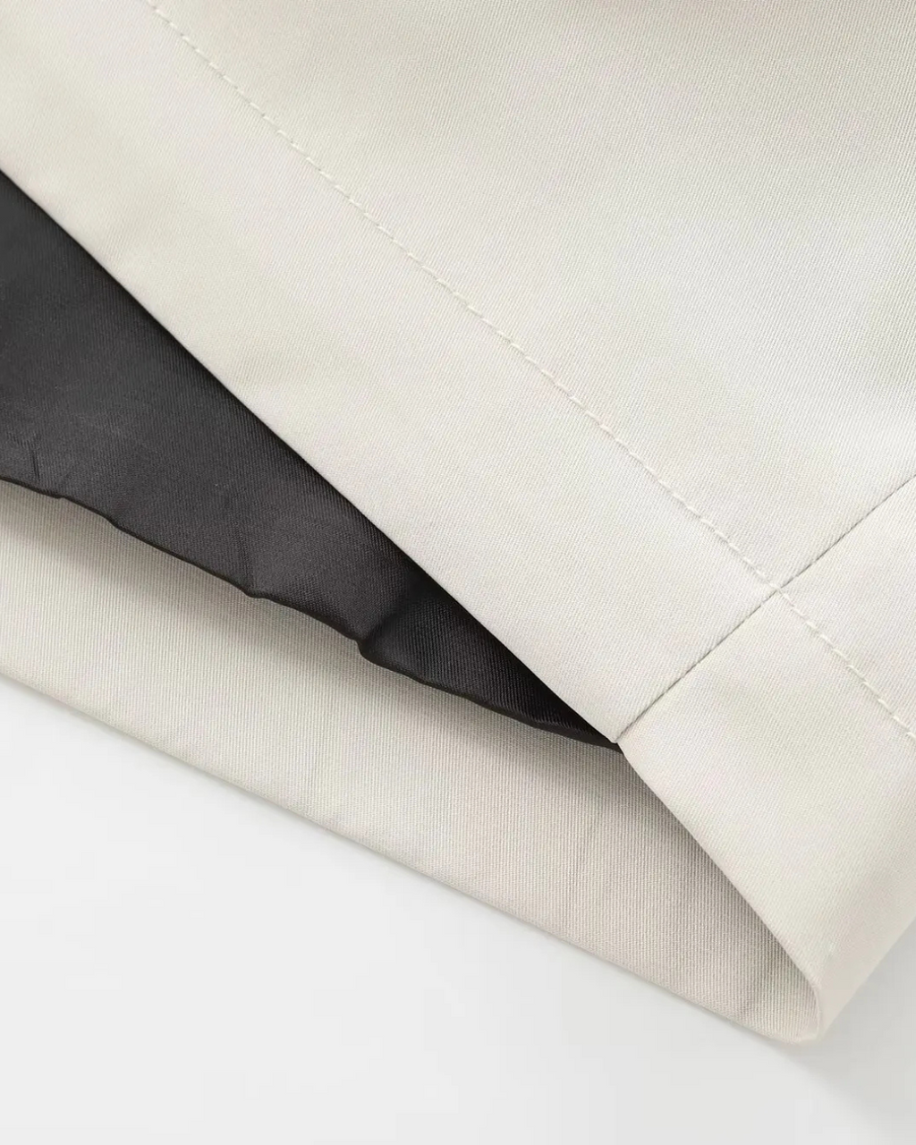 Effen Cropped Trenchcoat voor Dames