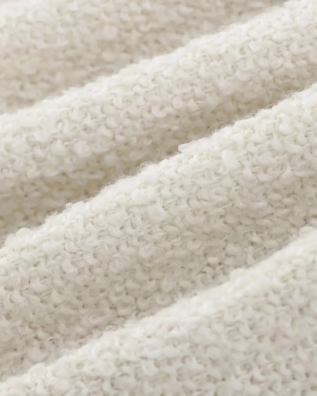 Wollen Cape met Opstaande Kraag en Verborgen Knopen voor Dames