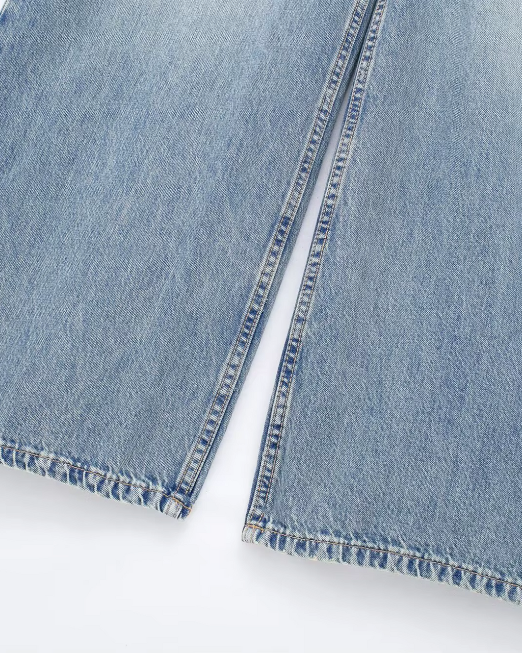 Vintage Denim Jumpsuit met Lange Mouwen en Knopen voor Dames