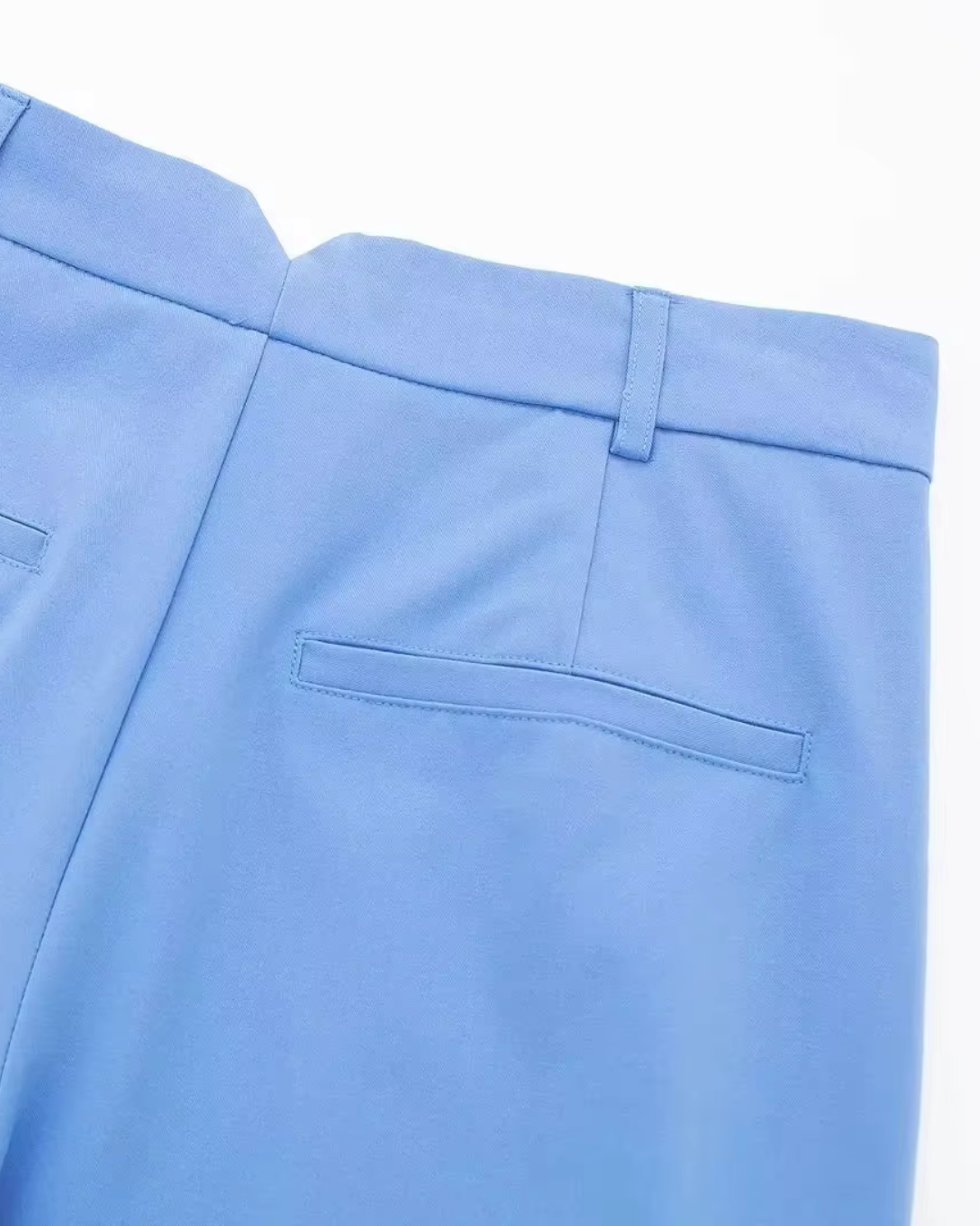 Effen Hoge Taille Pantalon voor Dames