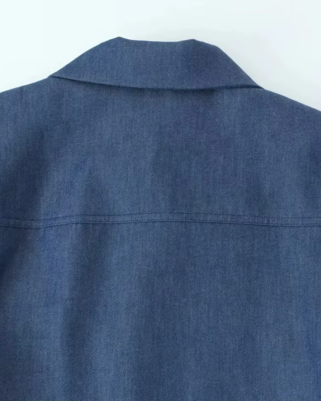Vintage Blauw Damespak met Rechte Broek voor Dames