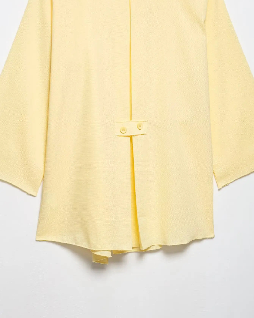 Linnen 2-Delige Set - Kimono Stijl Lace-Up Top & Wijde Broek voor Dames