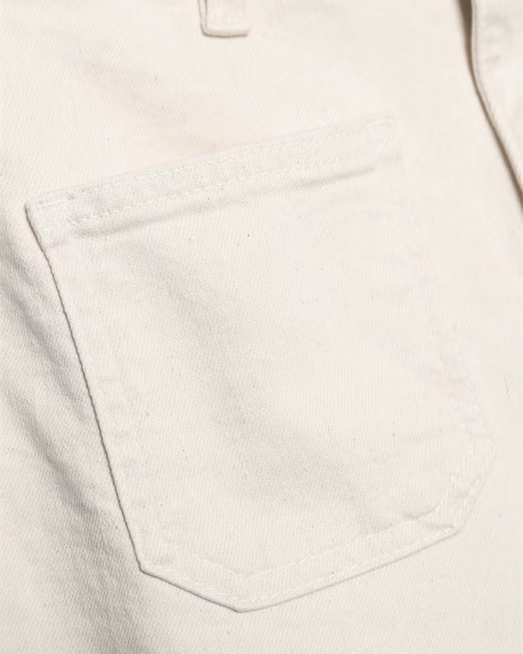 Witte Hoge Taille Wijde Pijpen Jeans voor Dames