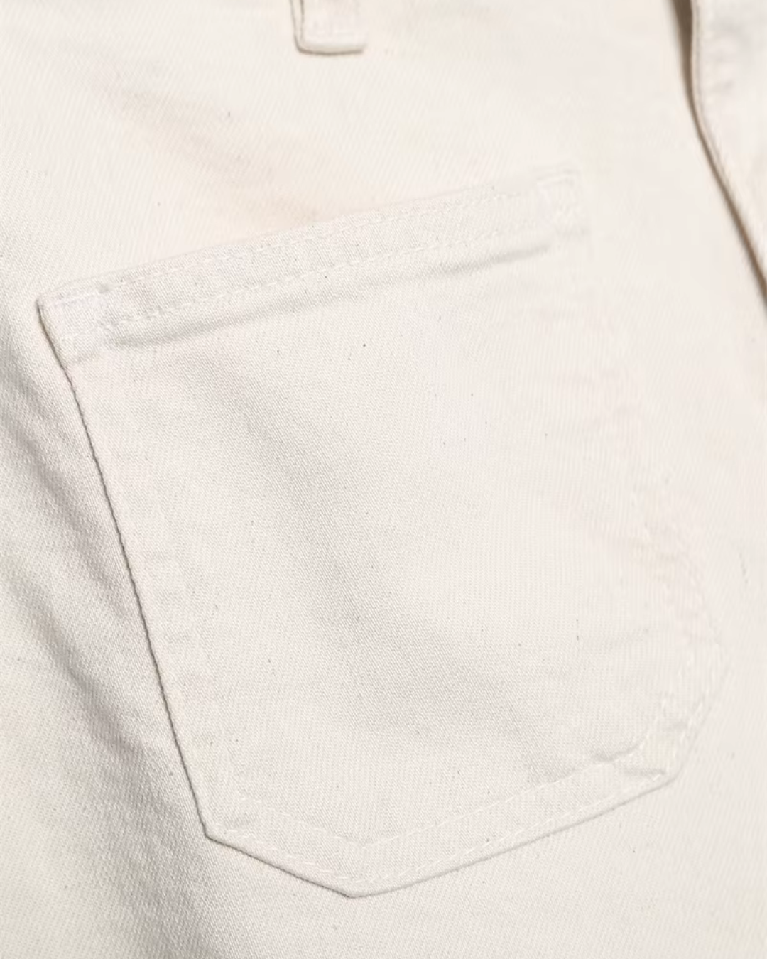 Witte Hoge Taille Wijde Pijpen Jeans voor Dames