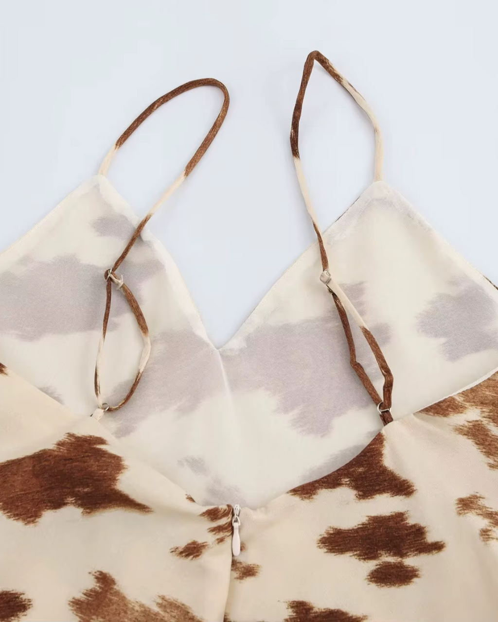 Midi Avondjurk met Koeienprint voor Dames