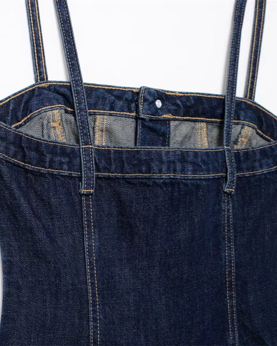 Comfortabel Denim Jumpsuit met Tailleriem voor Dames