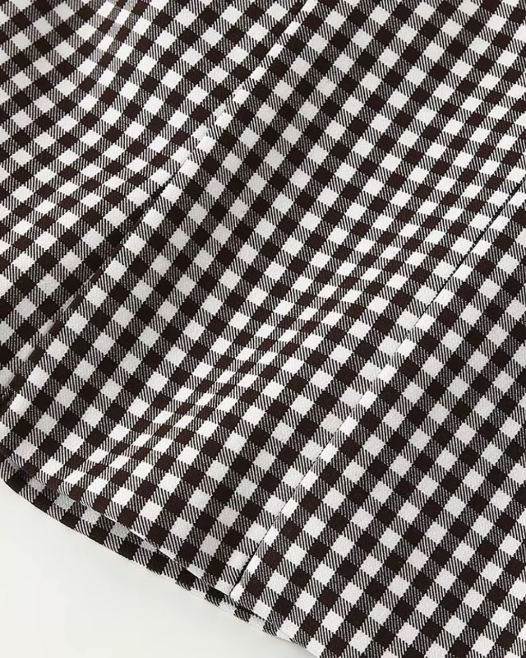 Patchwork Plaid Tanktop met Open Rug en Rits voor Dames