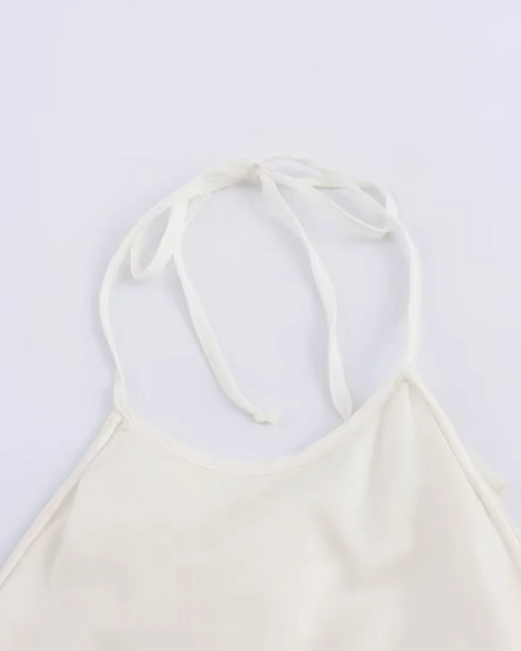 Haltertop met Ruches en Open Rug voor Dames