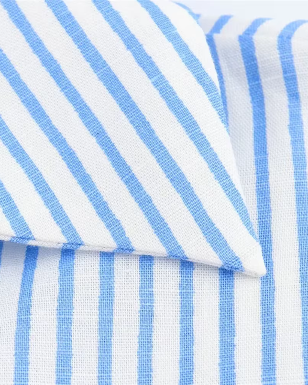 Blauw-Wit Gestreept Overhemd voor Dames