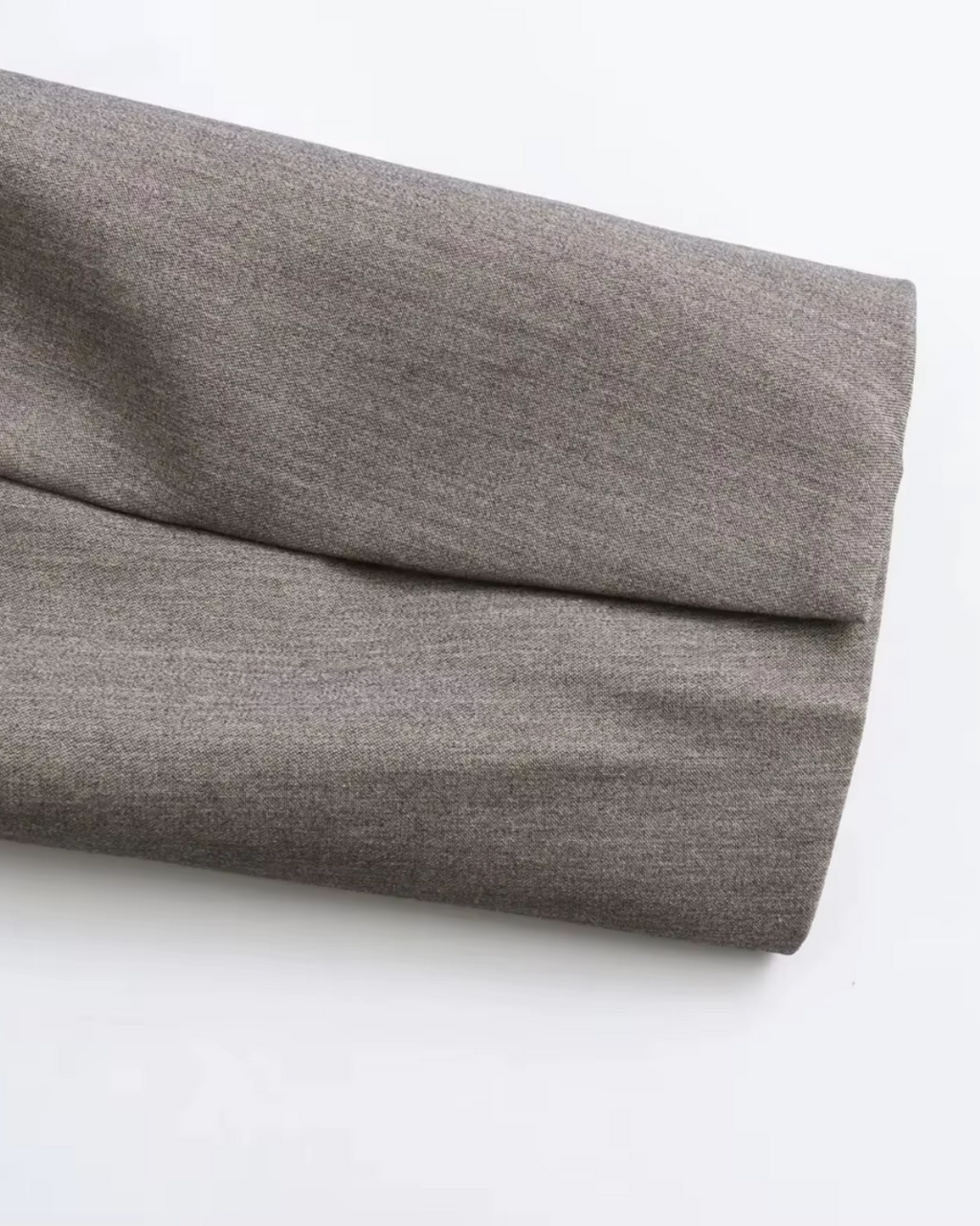 Vintage Office Grijze Blazer en Broek Set voor Dames