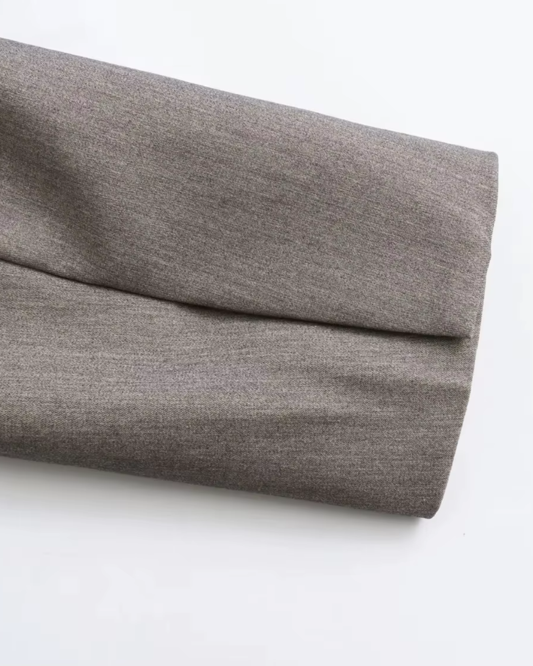 Vintage Office Grijze Blazer en Broek Set voor Dames