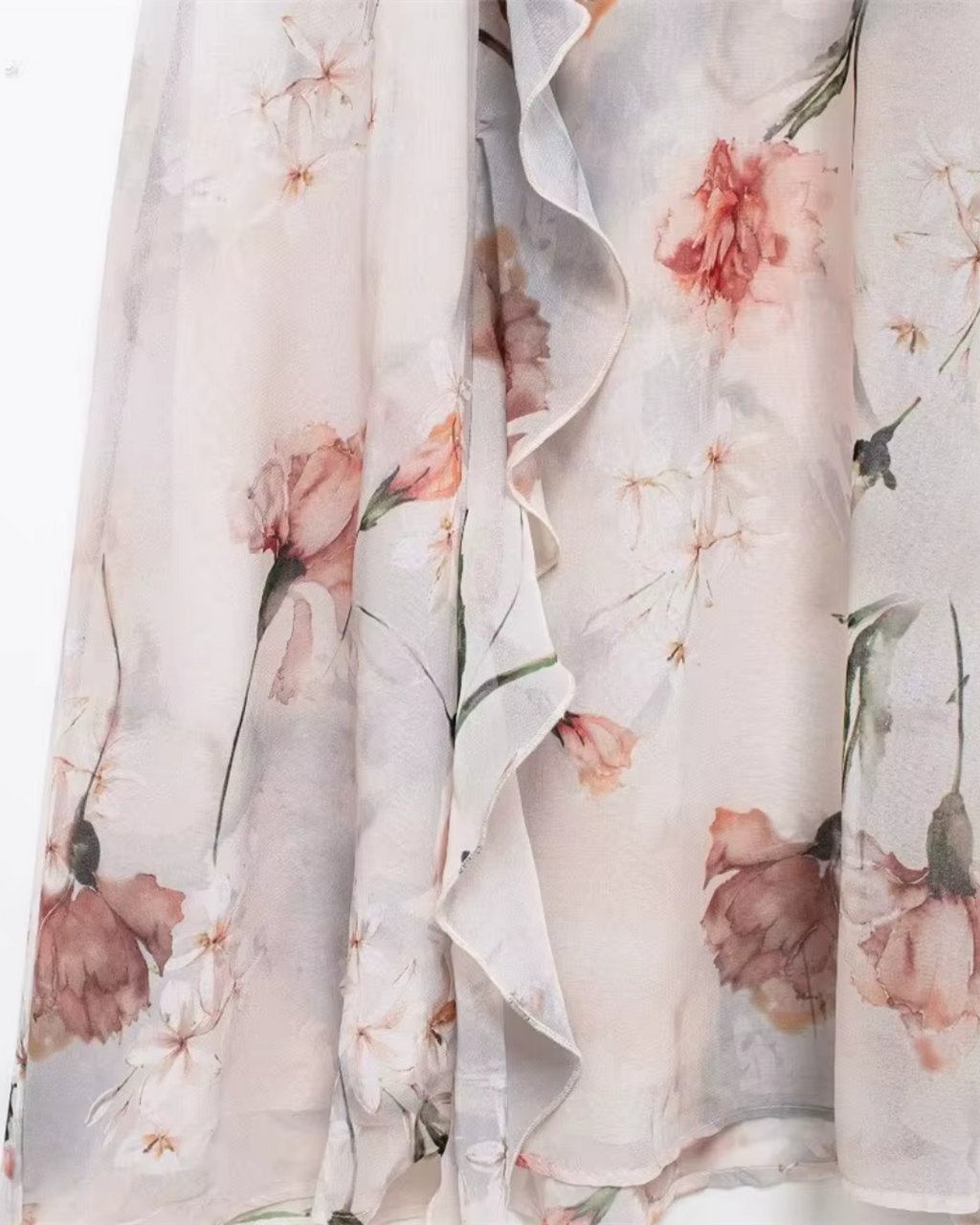 Zomerse Bloemenprint Midi Lange Jurk voor Dames