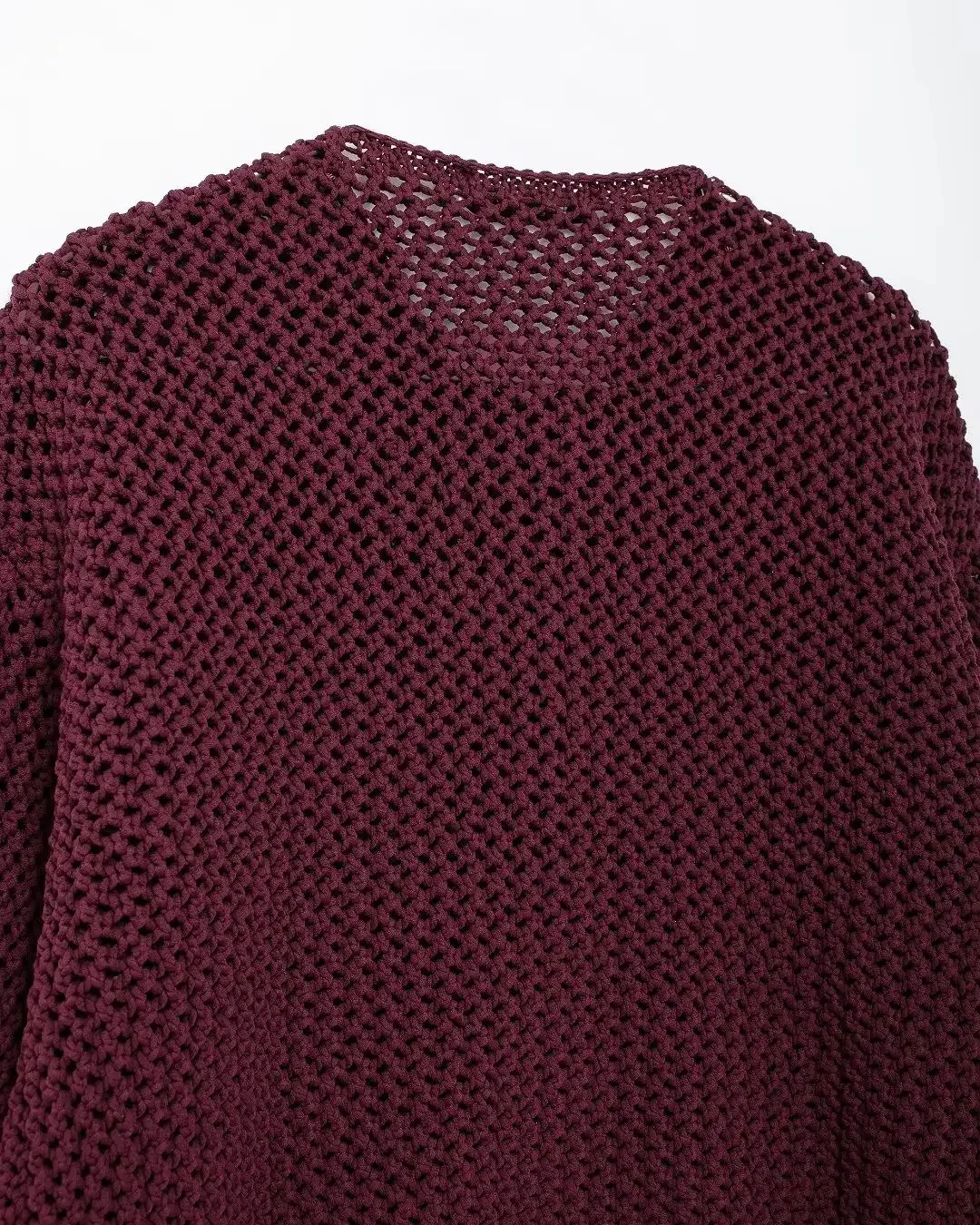 Gebreid Vest met Losse Lange Mouw voor Dames