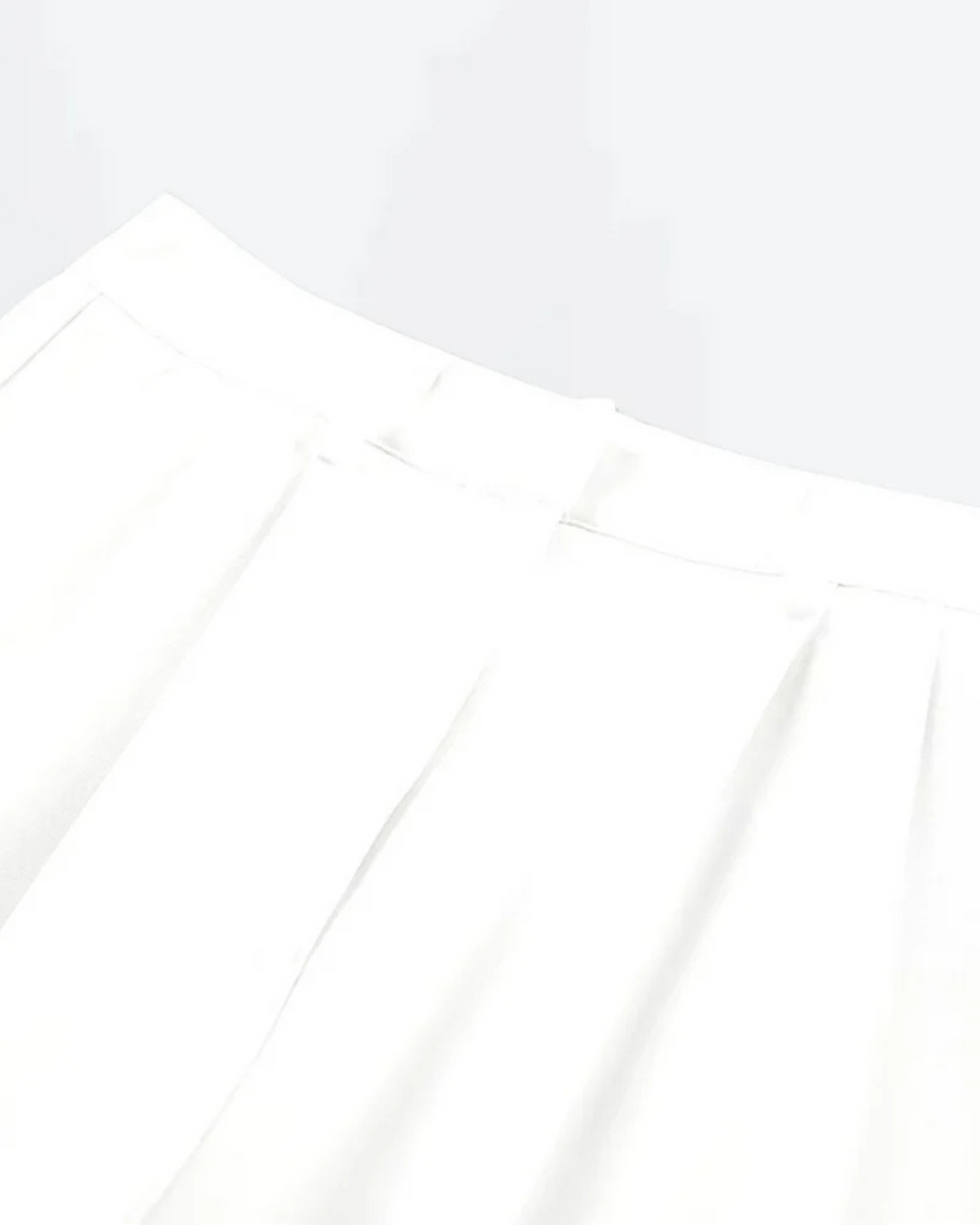 Effen broek met wijde pijpen zonder riem voor Dames