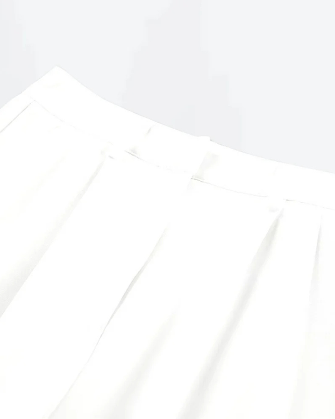 Effen broek met wijde pijpen zonder riem voor Dames