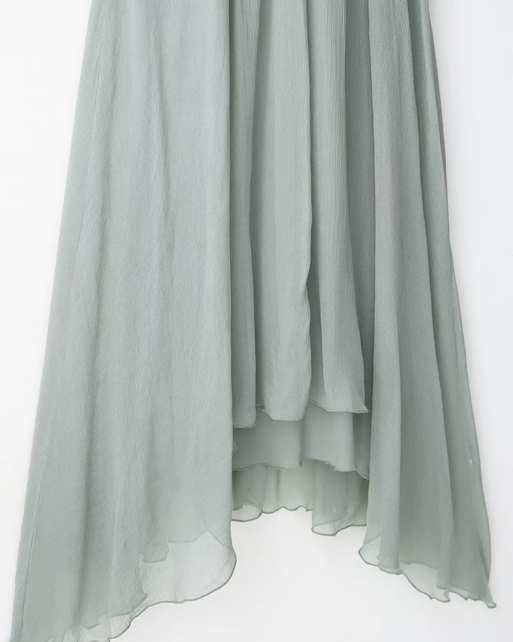 Lange V-hals Zomerjurk met Plooien en Korte Mouw voor Dames