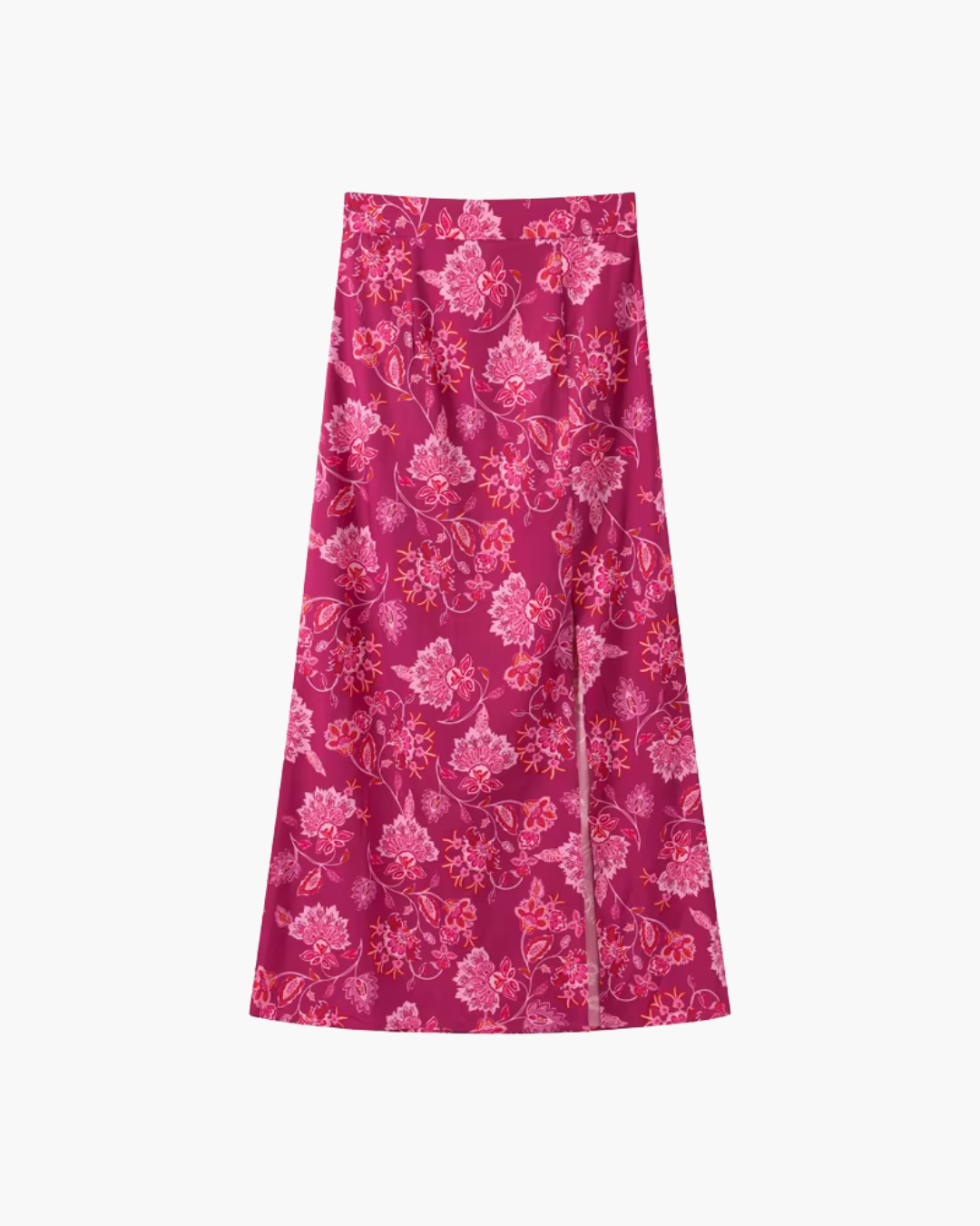 Elegante Paarse One Shoulder Top en Split Rok voor Dames