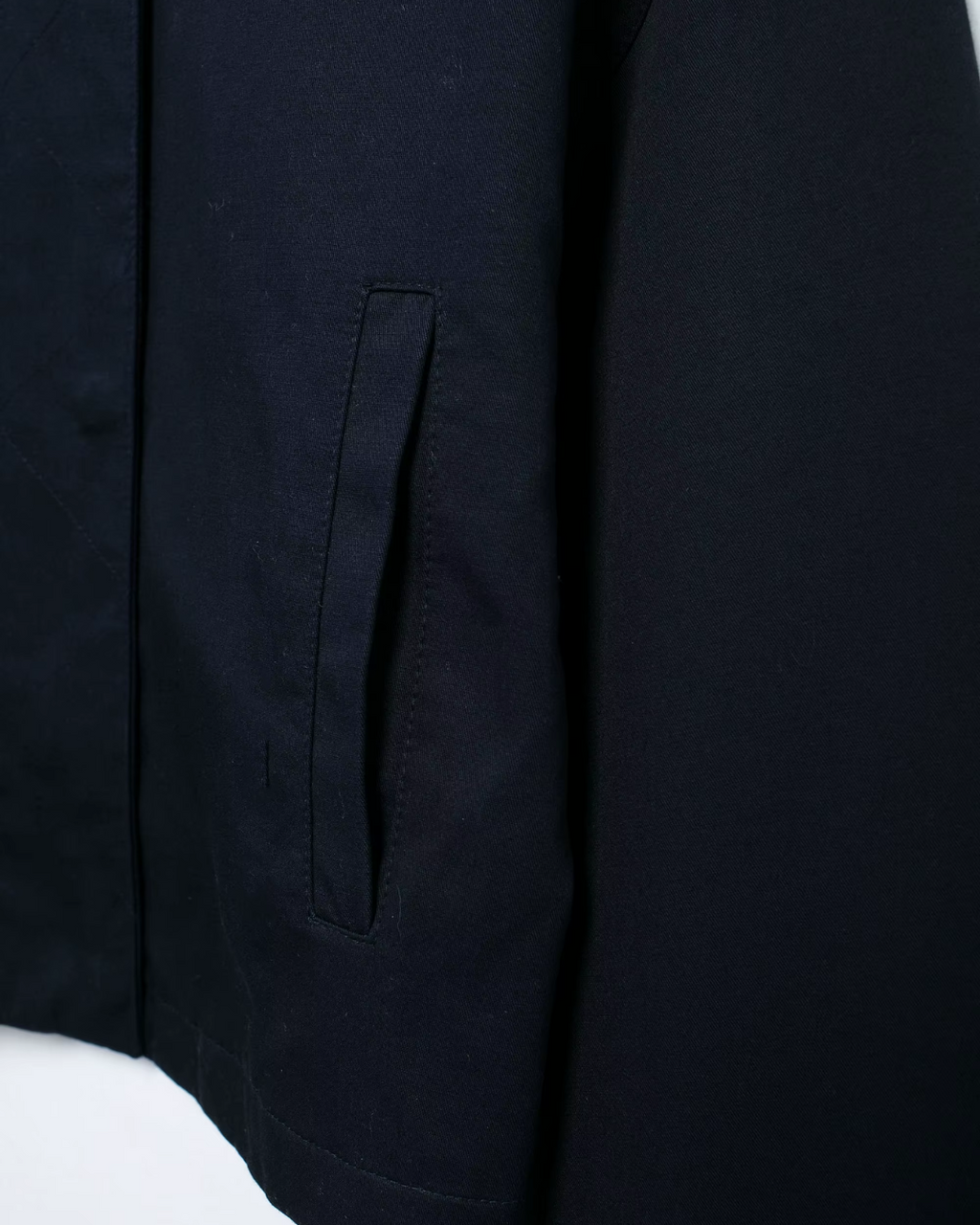 Vintage Fluwelen Jack met Rits en Revers Knopen voor Dames