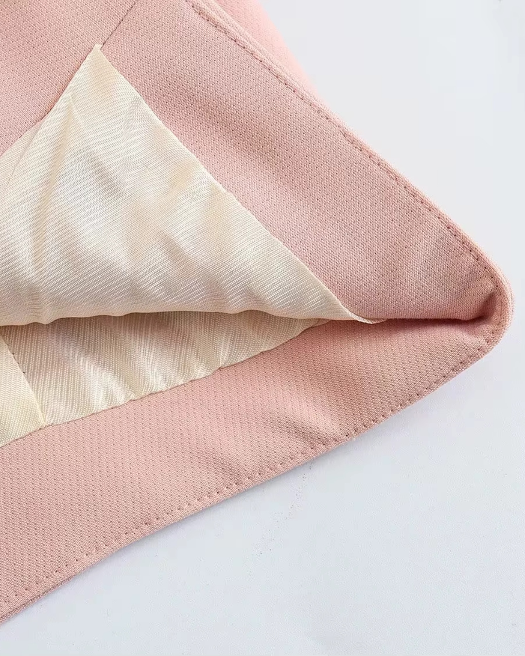 Chique Roze Gilet met Wijde Pantalon Set voor Dames